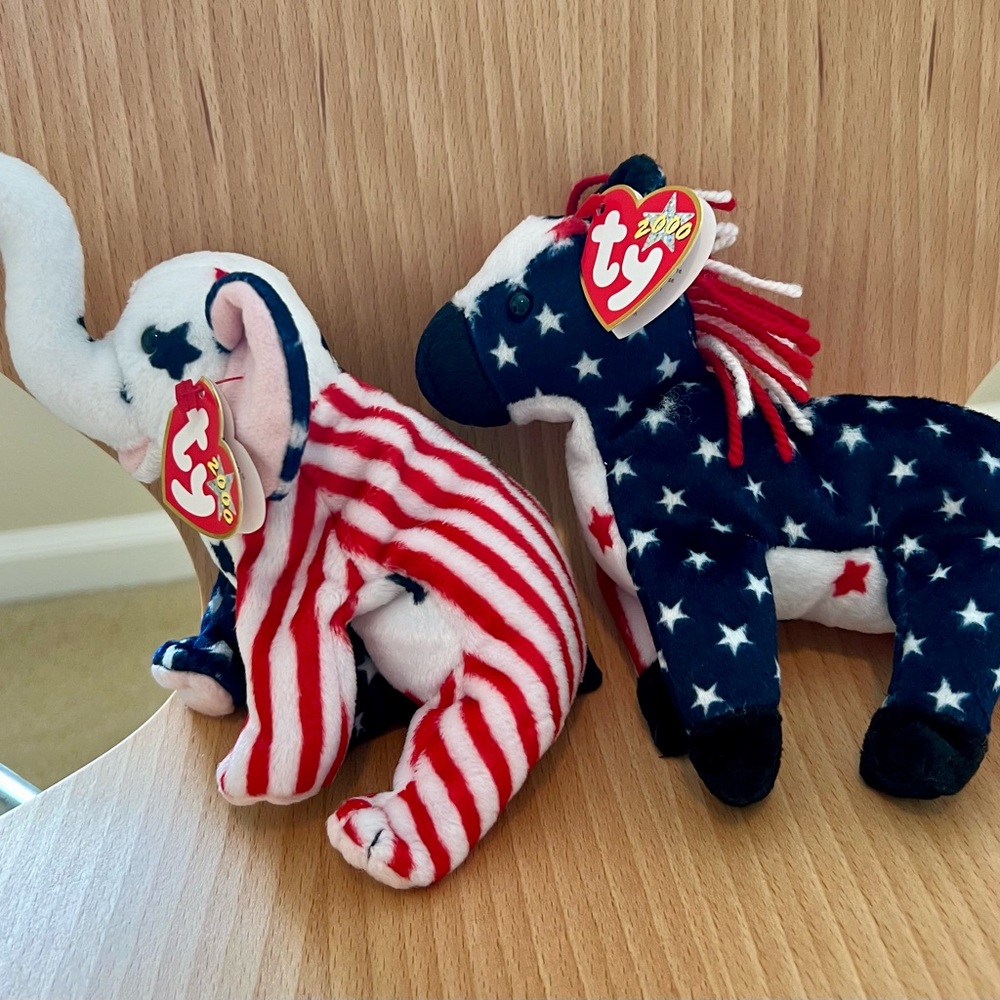 Vintage Righty and Lefty Ty Beanie Baby